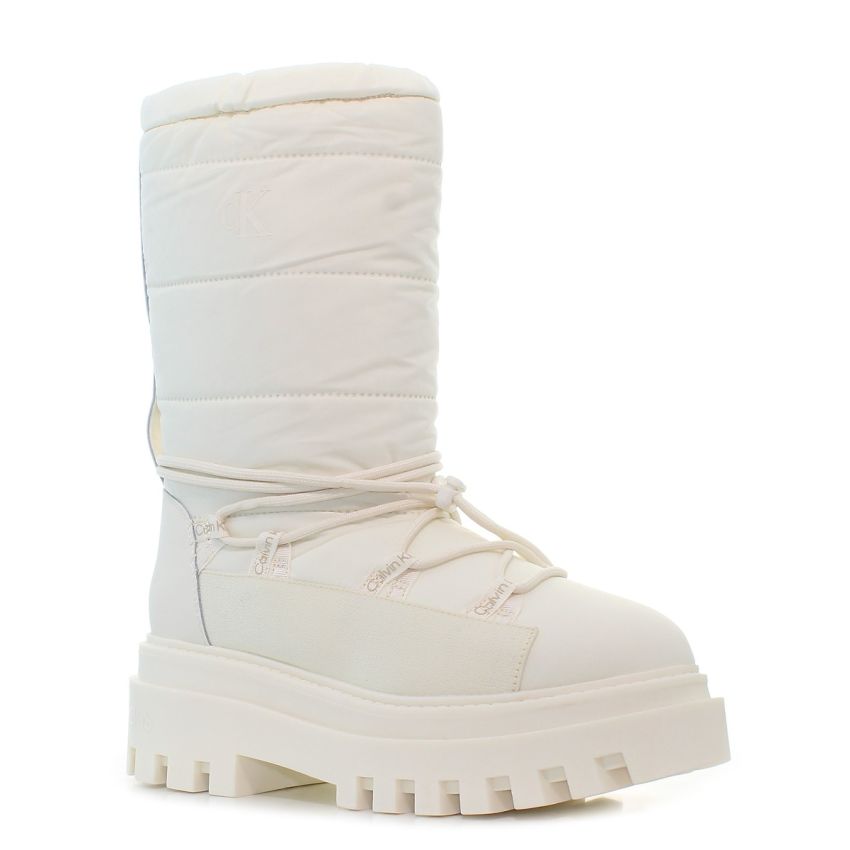 Calvin Klein Flatform Snow Boot törtfehér női csizma