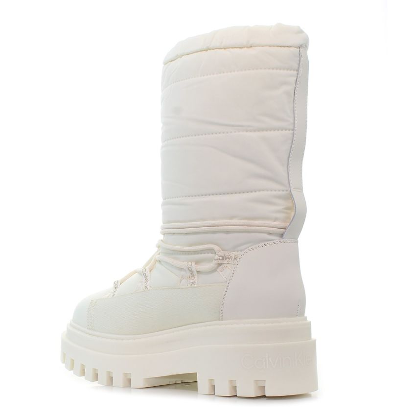 Calvin Klein Flatform Snow Boot törtfehér női csizma
