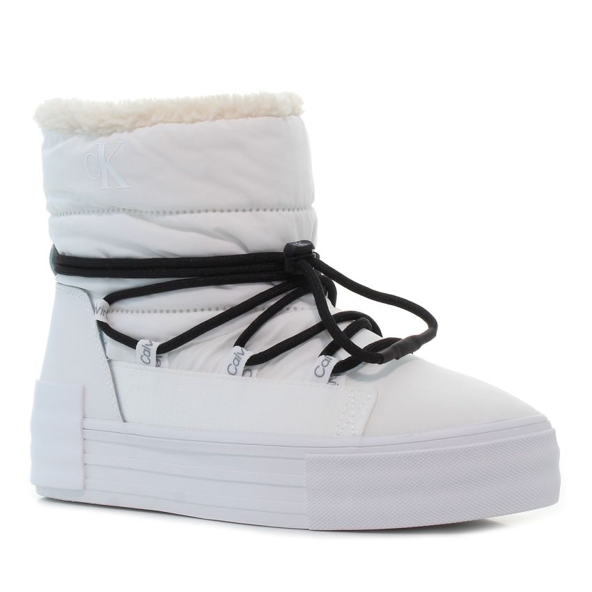 Calvin Klein Bold Vulcanic Flatform fehér női csizma
