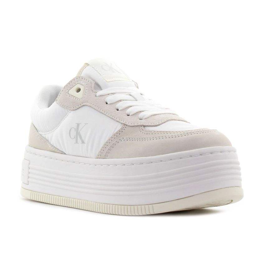 Calvin Klein Bold Flatform Low Lace bézs női platformos cipő