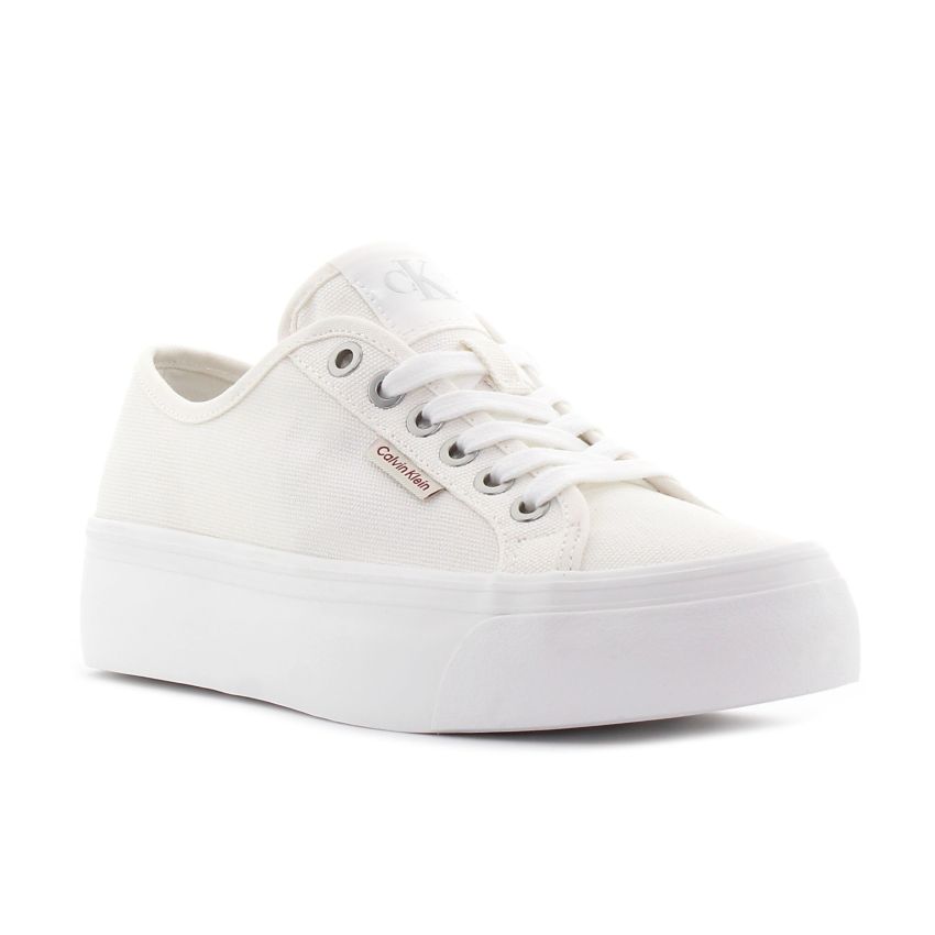 Calvin Klein Vulc Flatform CTN törtfehér női cipő