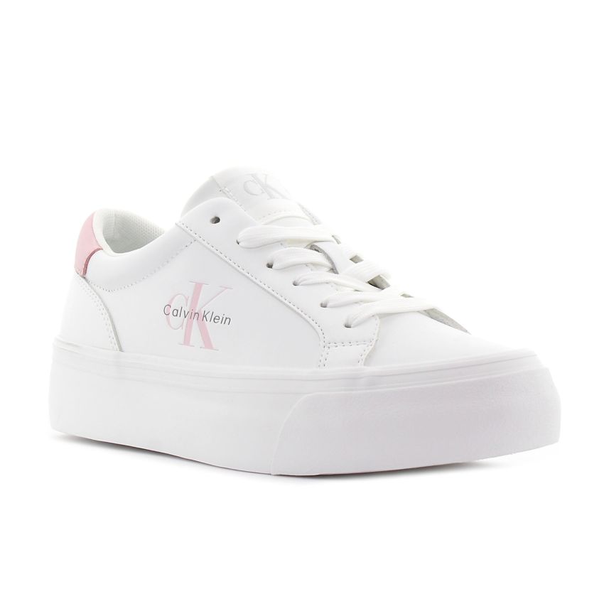 Calvin Klein Vulc Flatf LTH Lo fehér női cipő