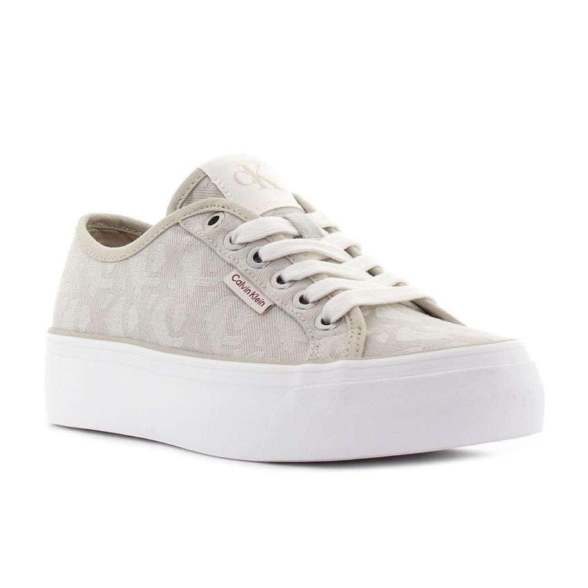 Calvin Klein Vulc Flatform Jacqua bézs női cipő
