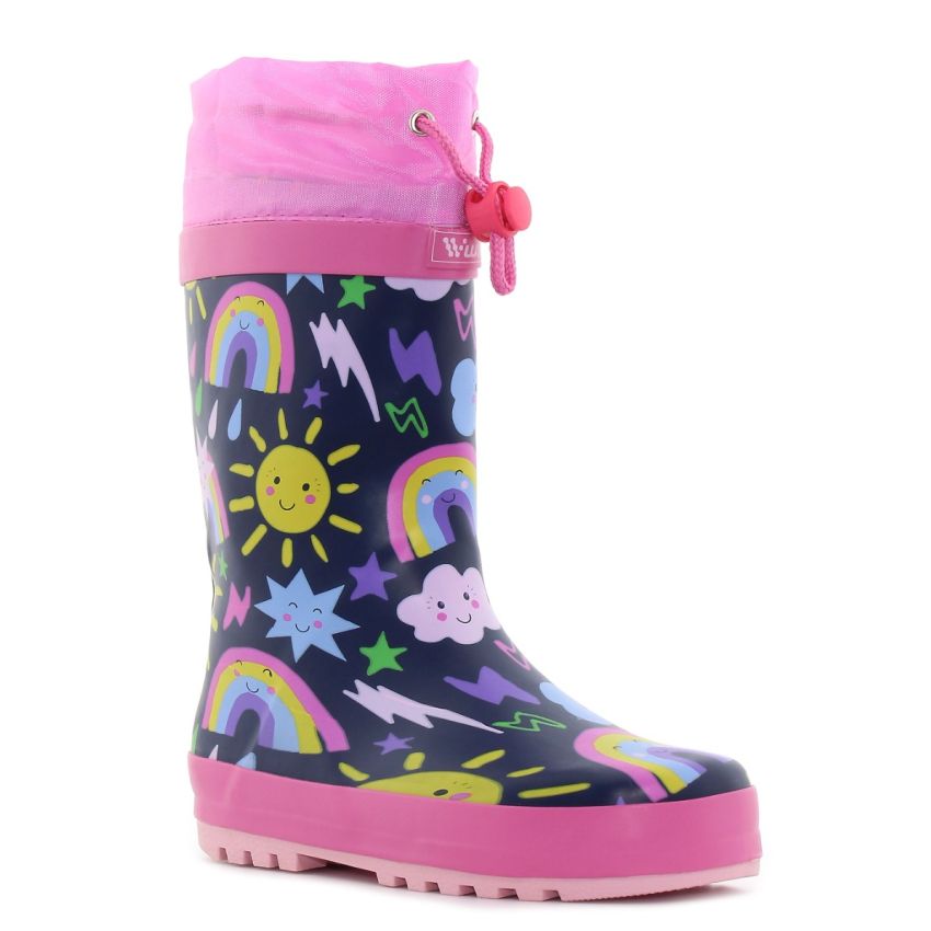 Wink - Aqqo sötétkék lány baba gumicsizma