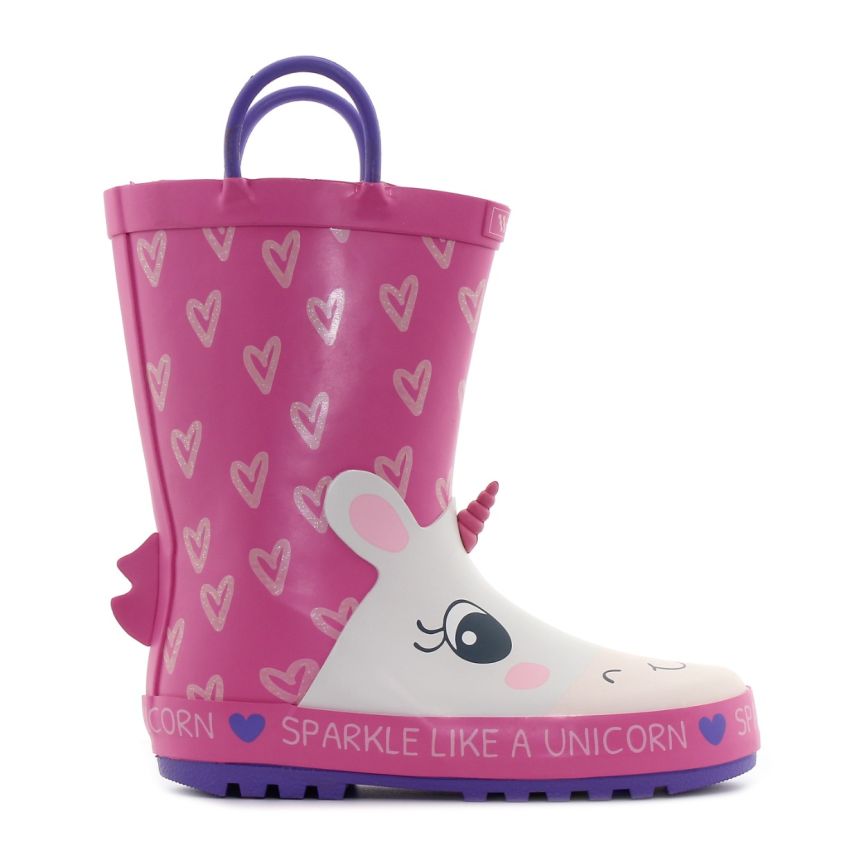 Wink - Aqqo rózsaszín lány baba gumicsizma