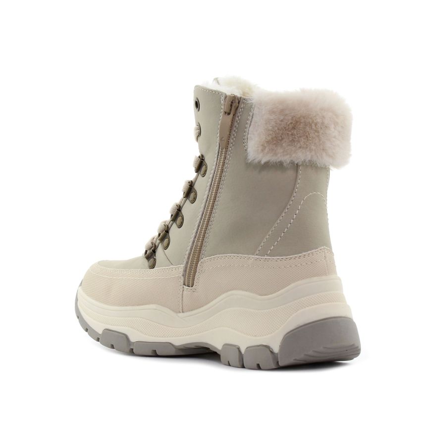 Wink - Bugu bézs női csizma