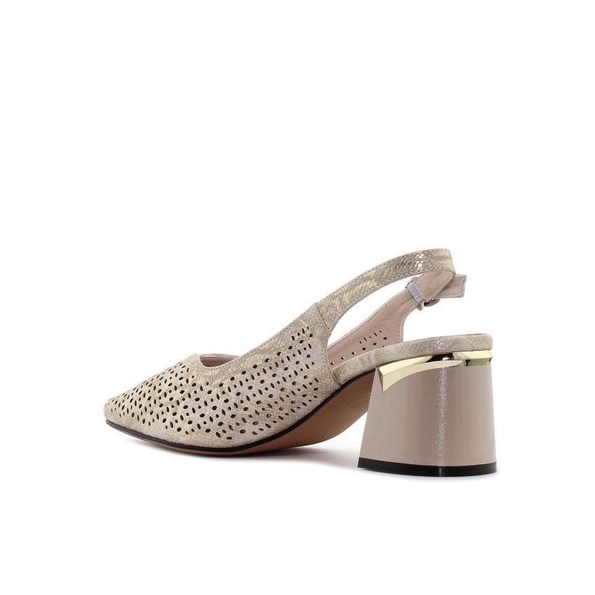 Yolera - Mia arany női magassarkú -BY6931-1