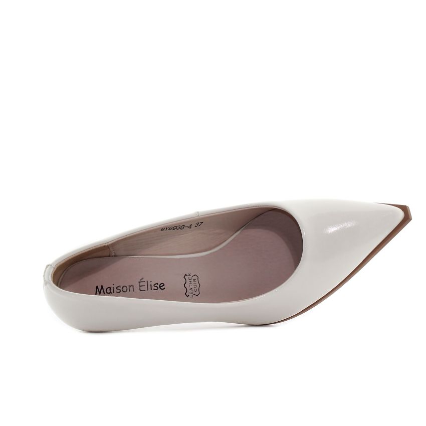 Yolera - Max fehér női magassarkú -BY6938-4