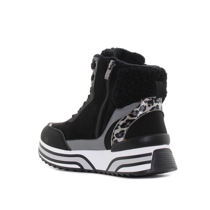 Yolera - Snow fekete női bakancs -EX5623-1BL