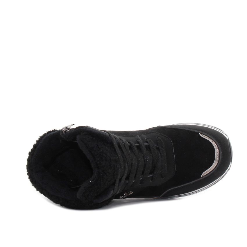 Yolera - Snow fekete női bakancs -EX5623-1BL