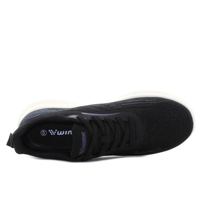 Wink - Meryn fekete férfi fitnesz cipő futócipő
