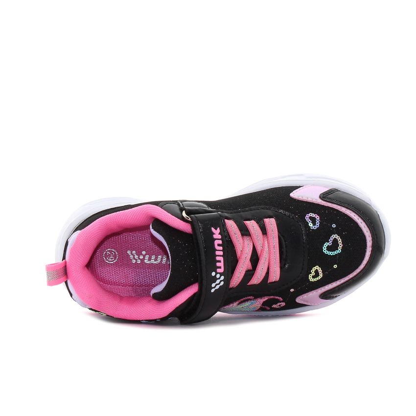 Wink - Ylla fekete lány baba villogó sneaker -FE61006-5B