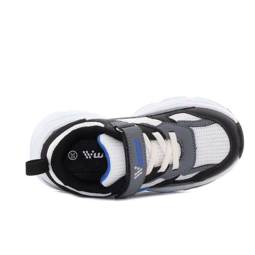 Wink - Arvik szürke fiú villogó sneaker -FE61023-1GY