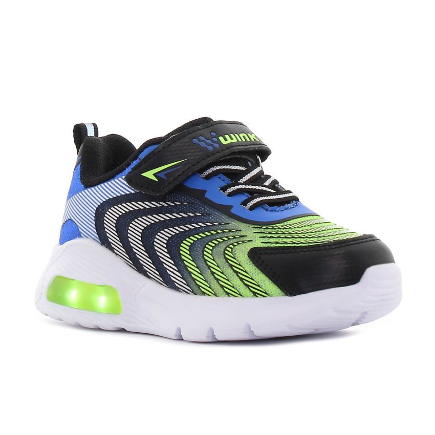 Wink - Zonux fekete fiú baba villogó sneaker -FE61024-3B