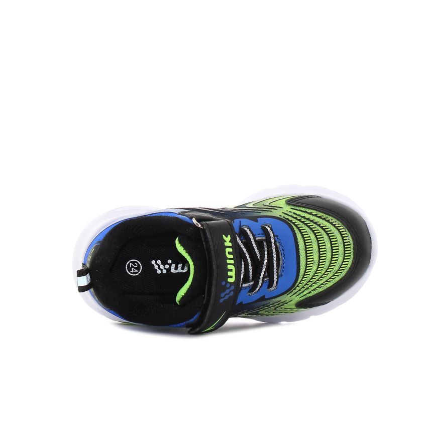 Wink - Zonux fekete fiú baba villogó sneaker -FE61024-3B