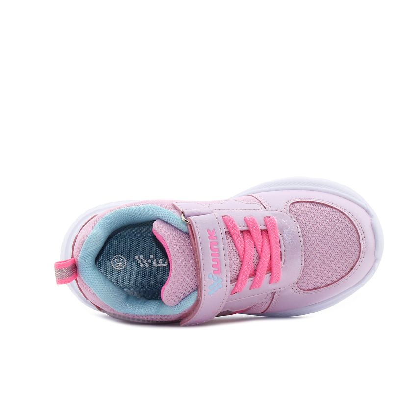 Wink - Ellix rózsaszín lány baba tépőzáras sneaker -FE61256-1B