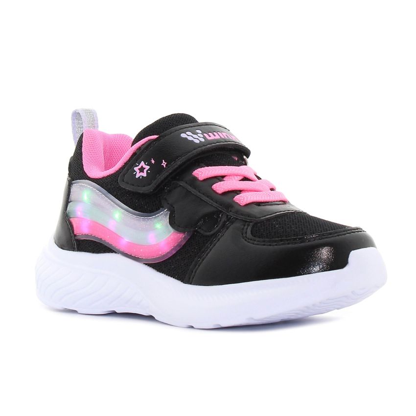 Wink - Ellix fekete lány baba tépőzáras sneaker -FE61256-2B