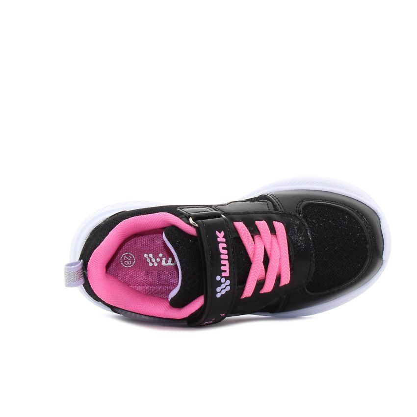 Wink - Ellix fekete lány baba tépőzáras sneaker -FE61256-2B