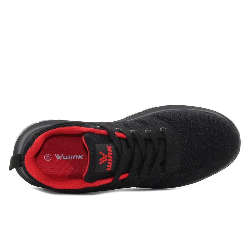 Wink - Sanev fekete férfi fitnesz cipő futócipő