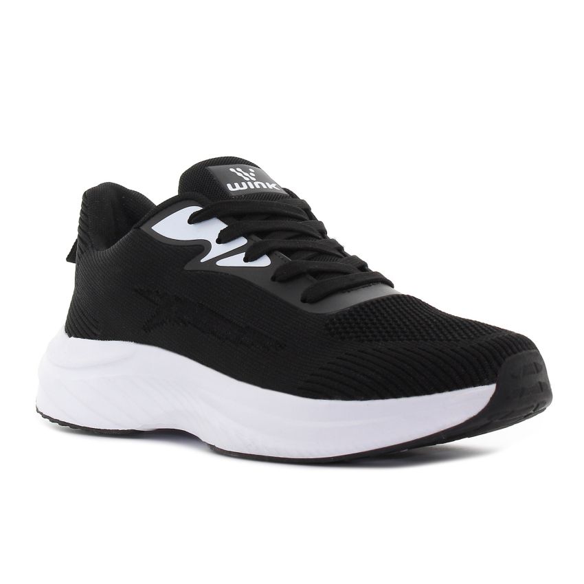 Wink - Vallar fekete férfi fitnesz cipő futócipő