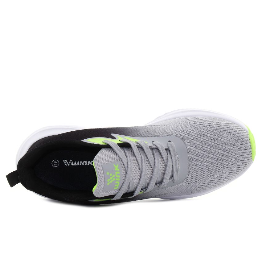 Wink - Vallar szürke férfi fitnesz cipő futócipő