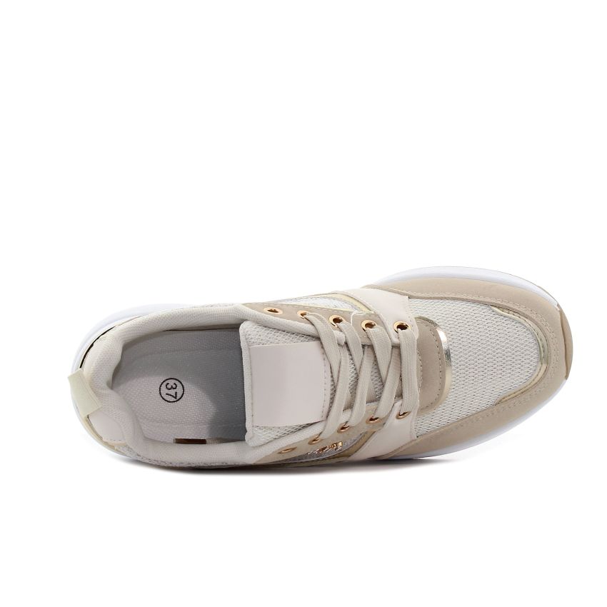 Yolera - Mun bézs női sneaker
