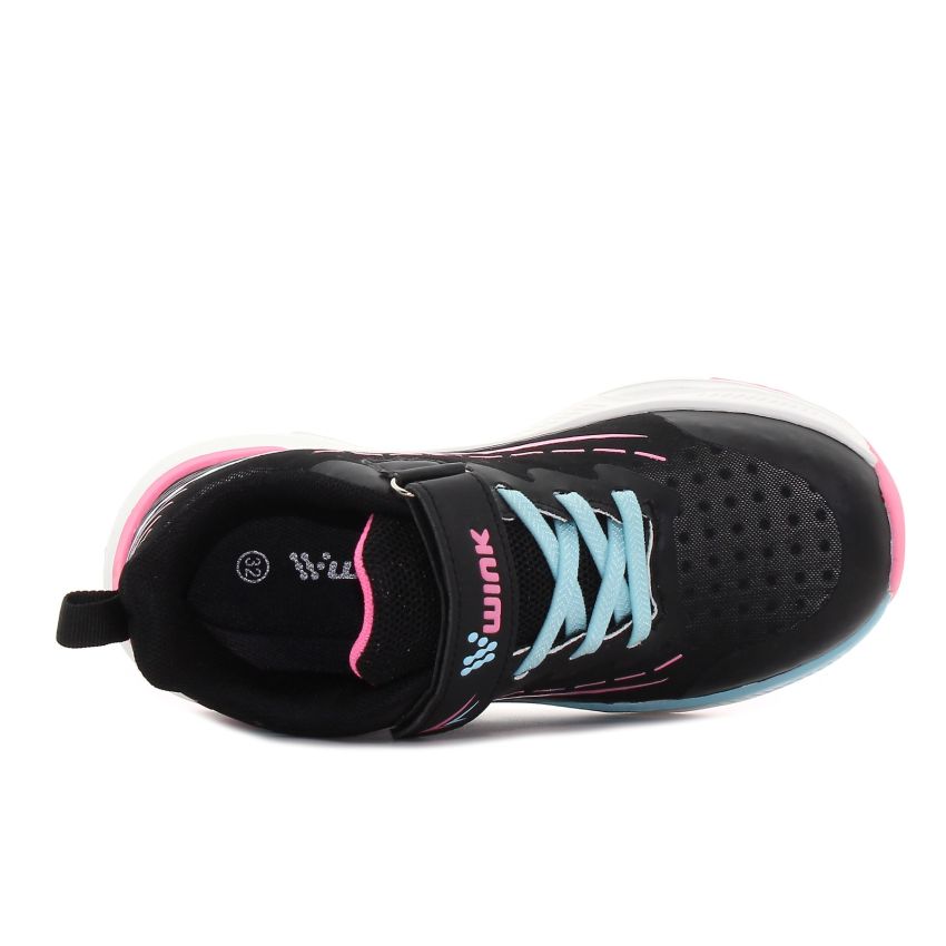 Wink - Rillah fekete lány sneaker