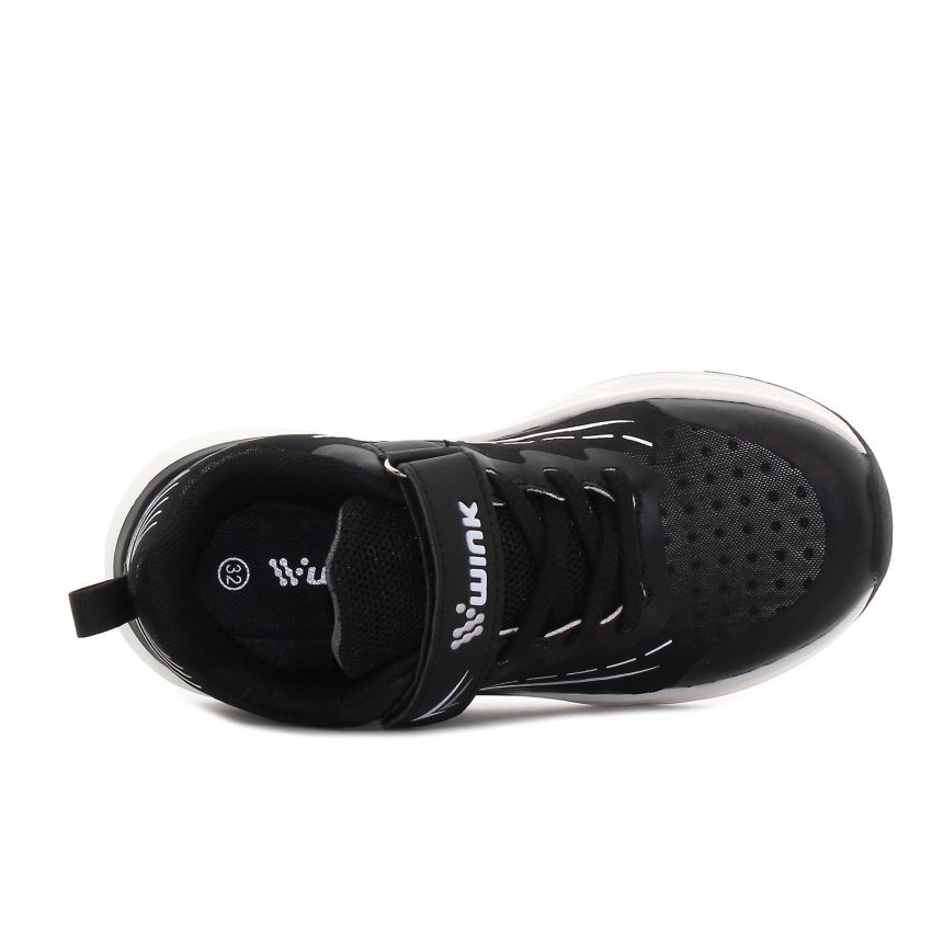 Wink - Rillah fekete fiú tépőzáras sneaker -JE61020-5GY