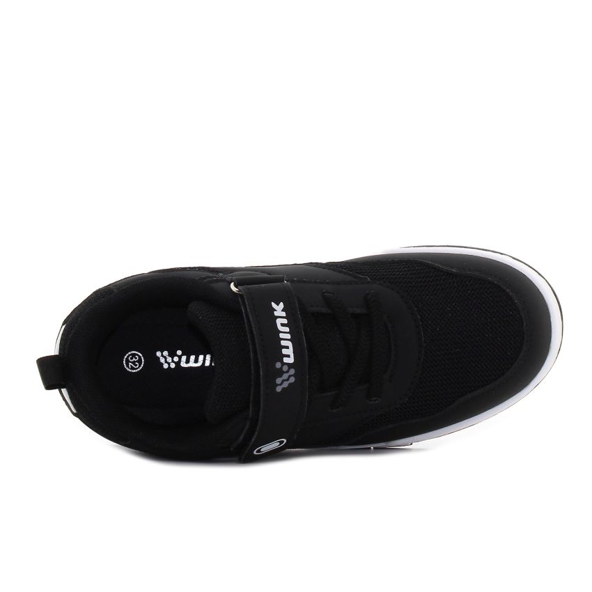 Wink - Zalrah fekete fiú tépőzáras sneaker -JE61027-5GY