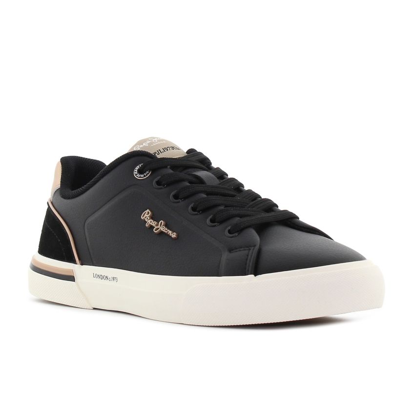 Pepe - Jeans Kenton Campus fekete női sneaker