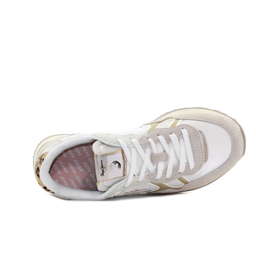 Pepe - Jeans Brit Glen bézs női sneaker