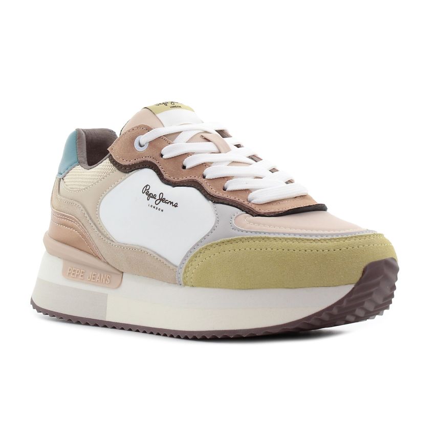 Pepe - Jeans Rusper Racer bézs női sneaker