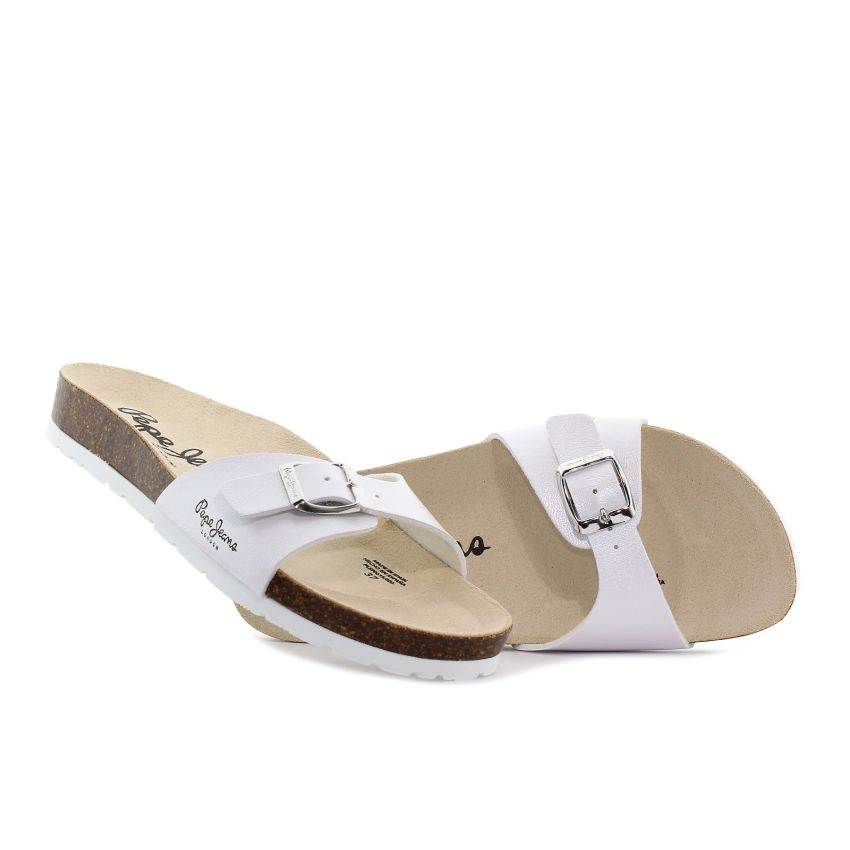 Pepe - Jeans Oban Nacar fehér női papucs