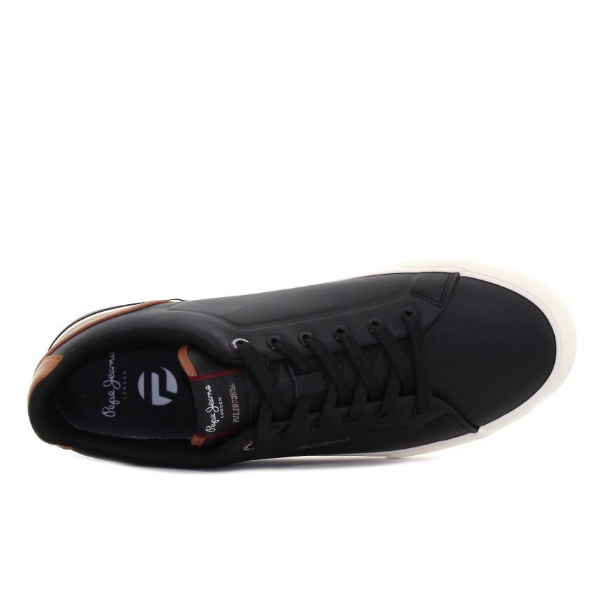 Pepe - Jeans Kenton Campus fekete férfi sneaker