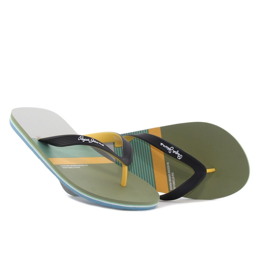 Pepe - Jeans Hawi Mix fekete férfi papucs -PMS700016-715