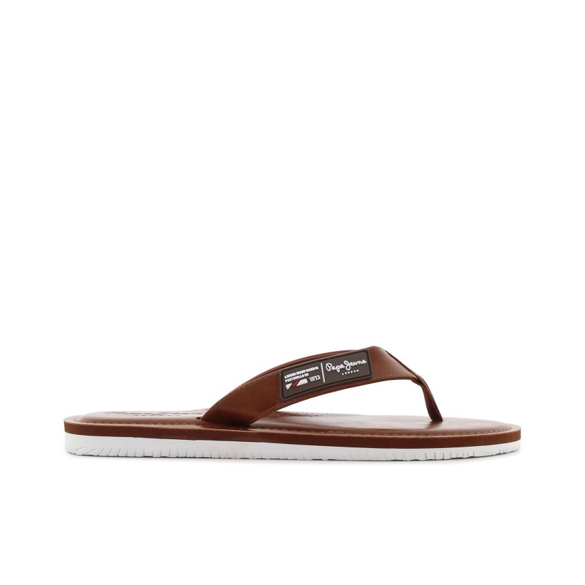 Pepe - Jeans Wind Heritage barna férfi papucs