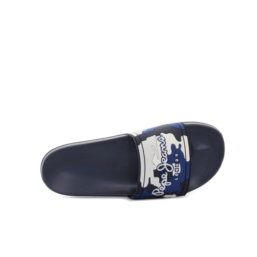 Pepe - Jeans Slider Camo sötétkék férfi papucs