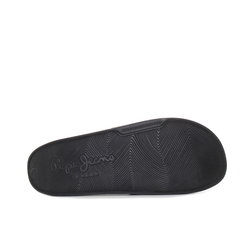 Pepe - Jeans Slider Camo fekete férfi papucs