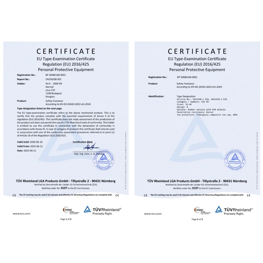 Wink - Granith fekete férfi munkavédelmi bakancs -VA52358-1F