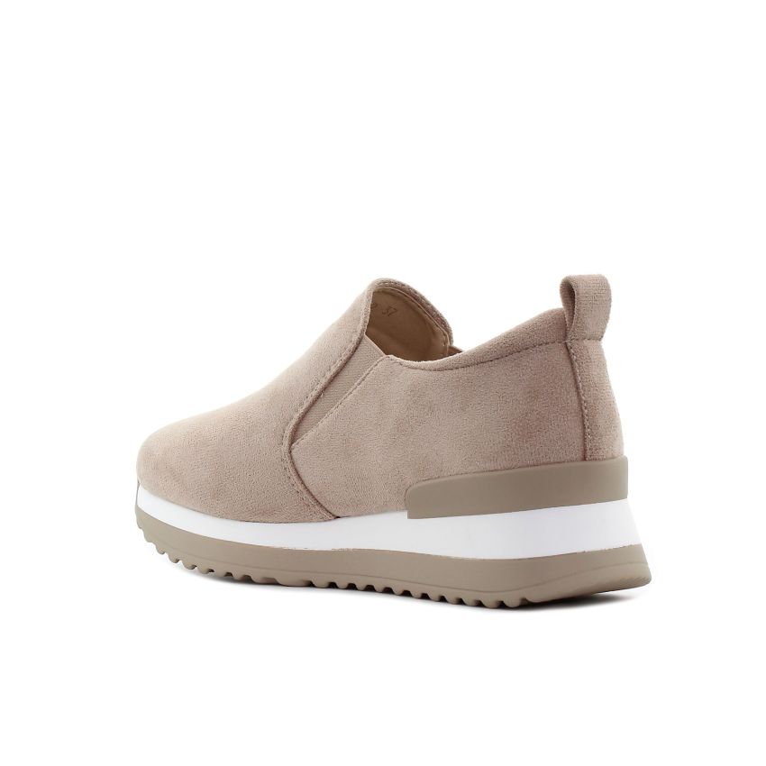 Yolera - Timie bézs női bebújós cipő