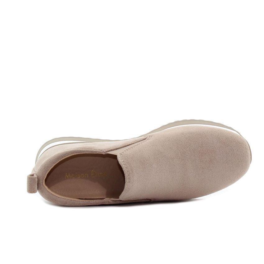 Yolera - Timie bézs női bebújós cipő