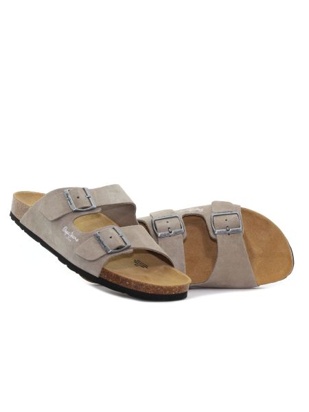 Pepe - Jeans Bio Suede bej bărbați slipperi